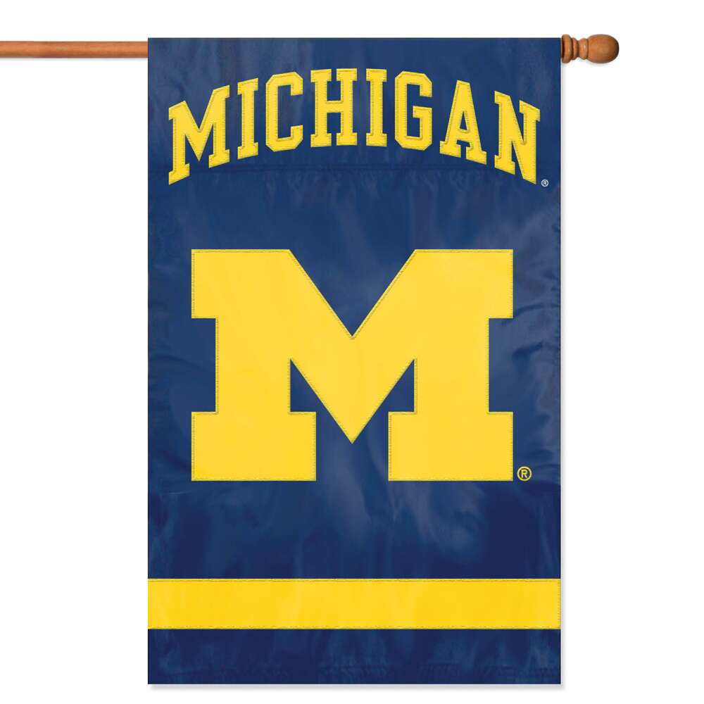 Michigan Applique Banner Flag