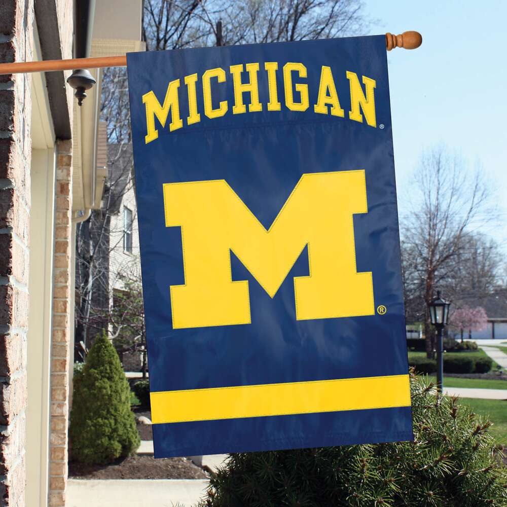 Michigan Applique Banner Flag