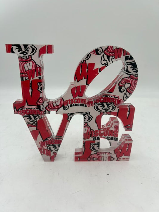College "LOVE" acrylic Sculpture