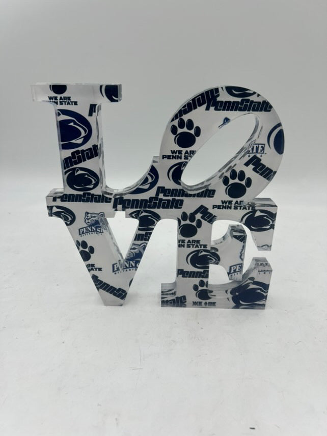 College "LOVE" acrylic Sculpture