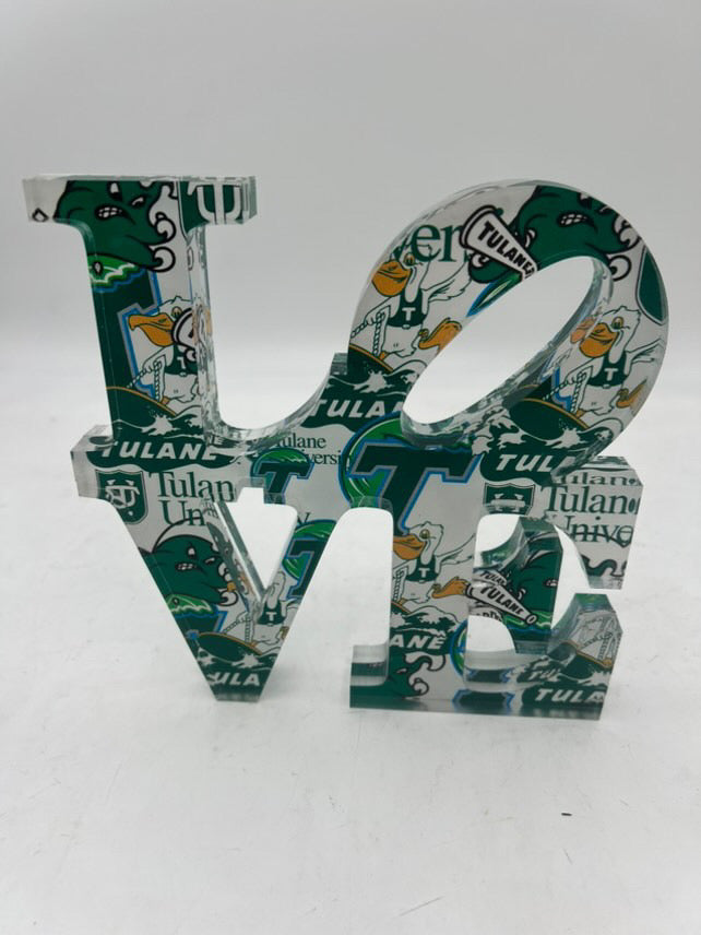 College "LOVE" acrylic Sculpture