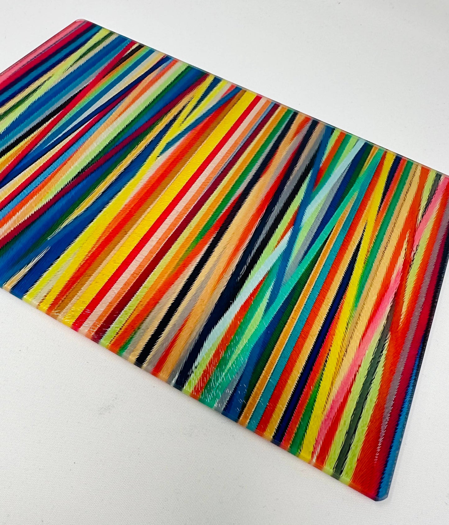 Linear Abstract Cutting Board