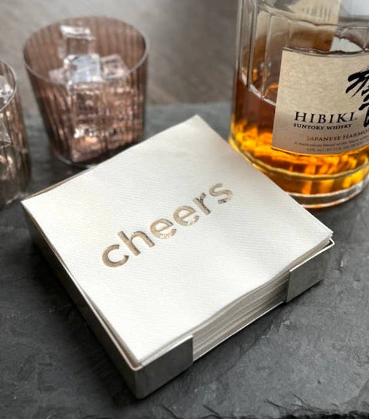Silver Plated Cocktail Napkin Hostess Set