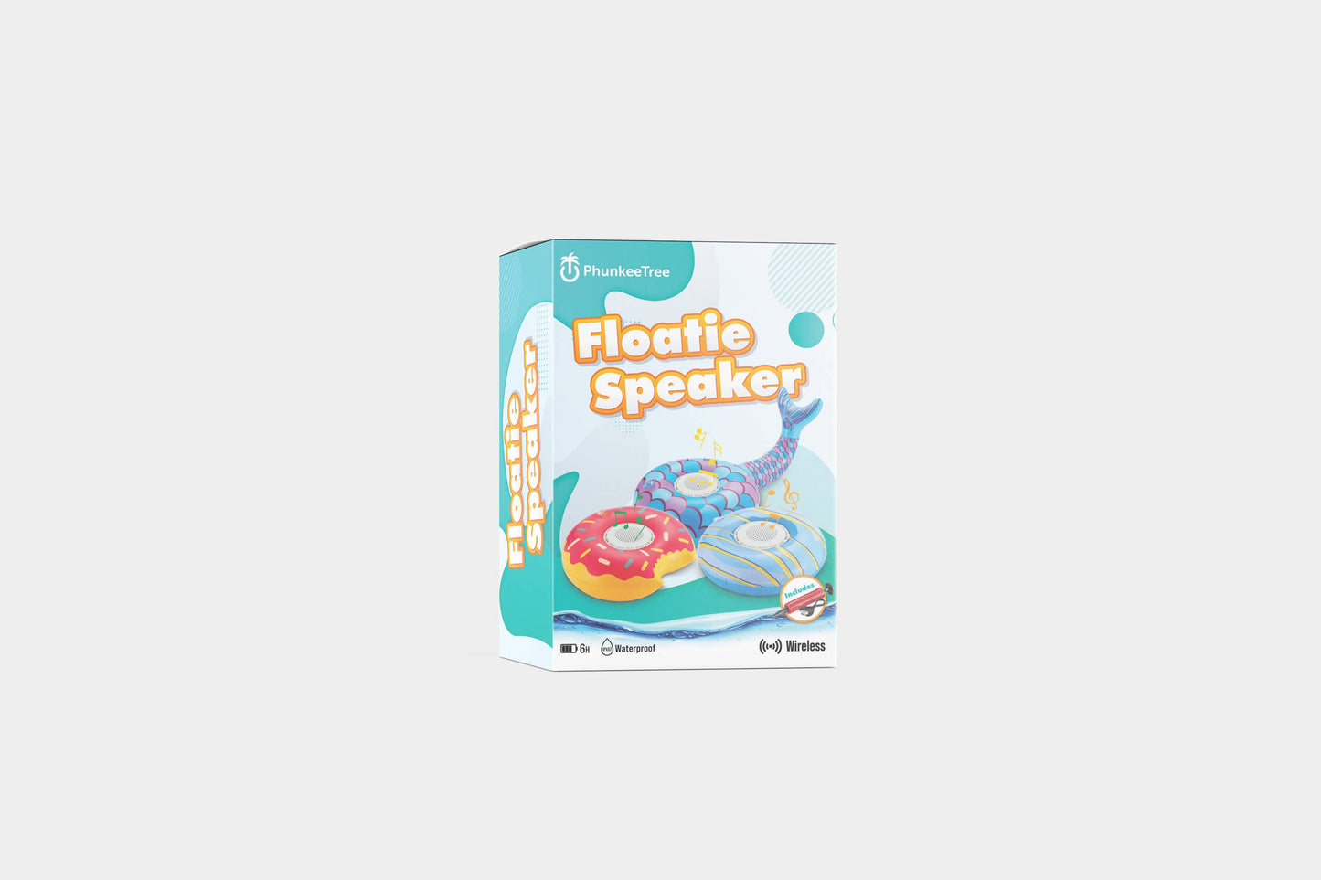 Floatie Bluetooth Speaker & Koozie - Blue Donut