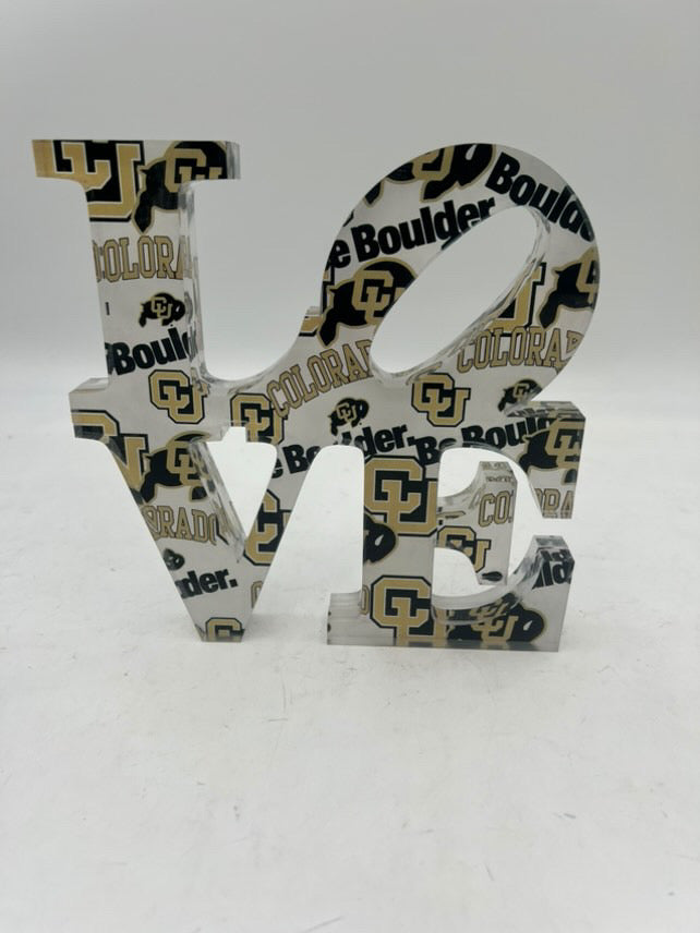 College "LOVE" acrylic Sculpture