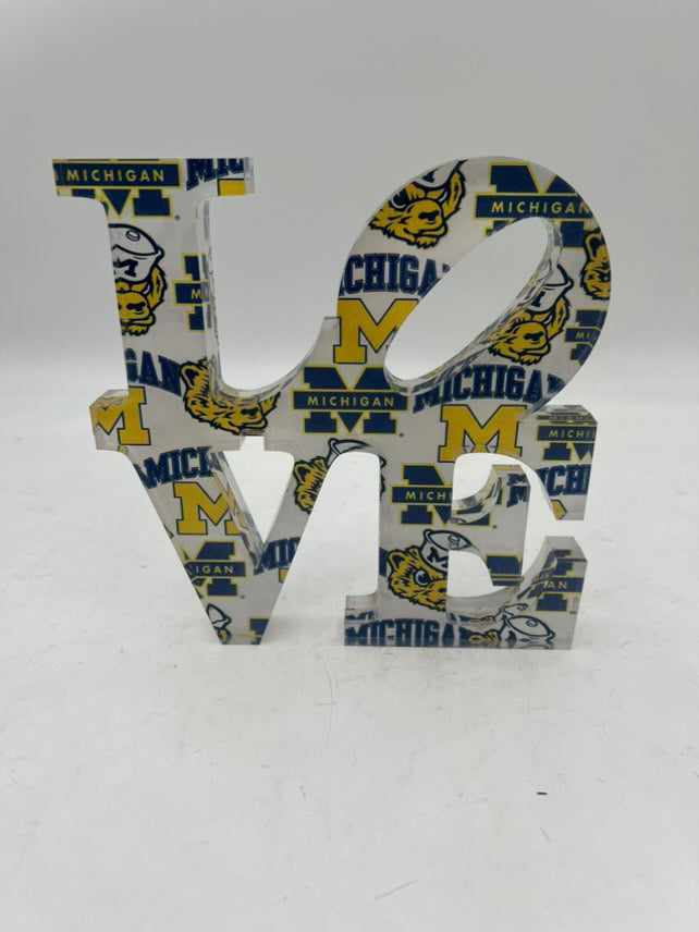 College "LOVE" acrylic Sculpture