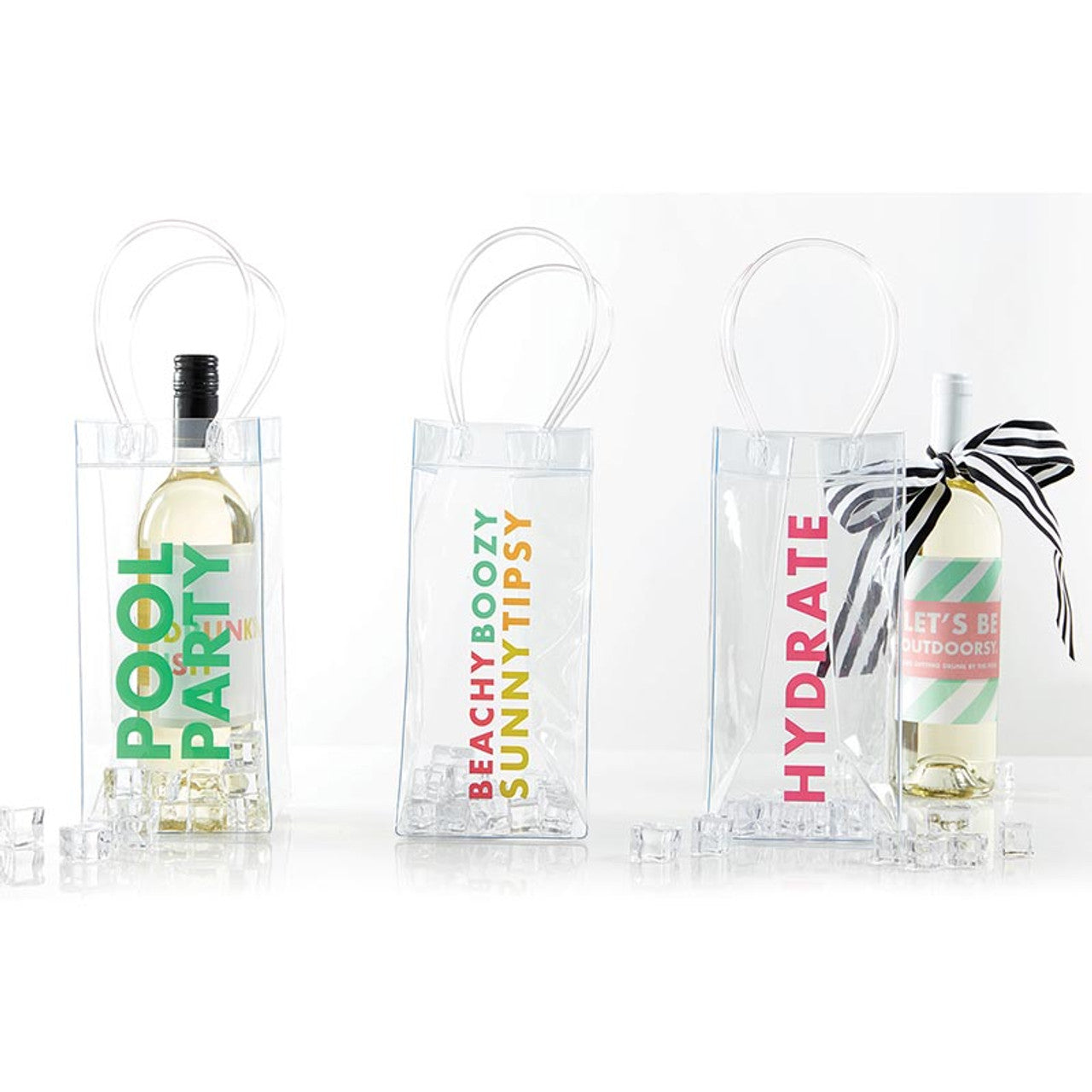 Clear Wine Bag-Pool Party G5142Clear Wine Bag - Pool Party Clear Wine Bag - Pool Party