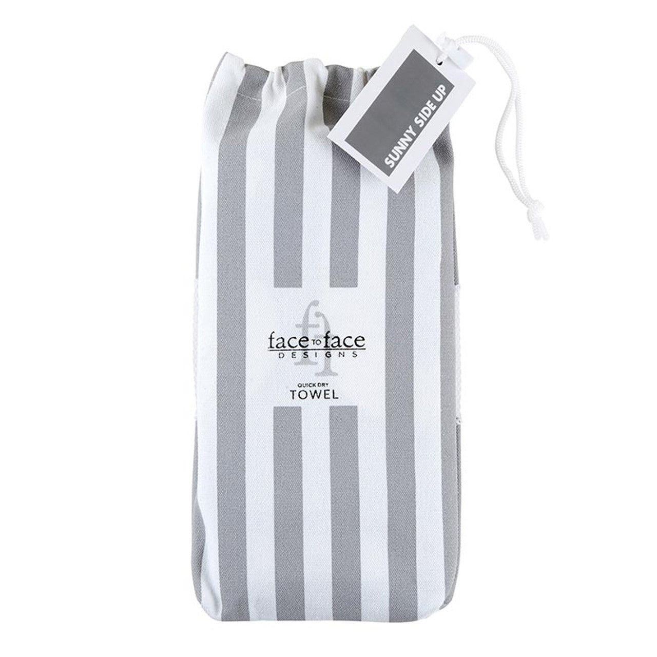Face to Face Beach Towel - Quick Dry Oversized Beach Towel - Sunny Side Up ITEM: J2409
