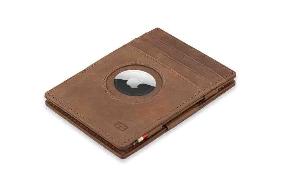 Leather Wallet with Airtag