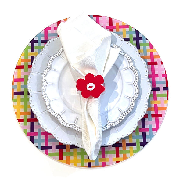 Party Plaid Placemats- Set of 4