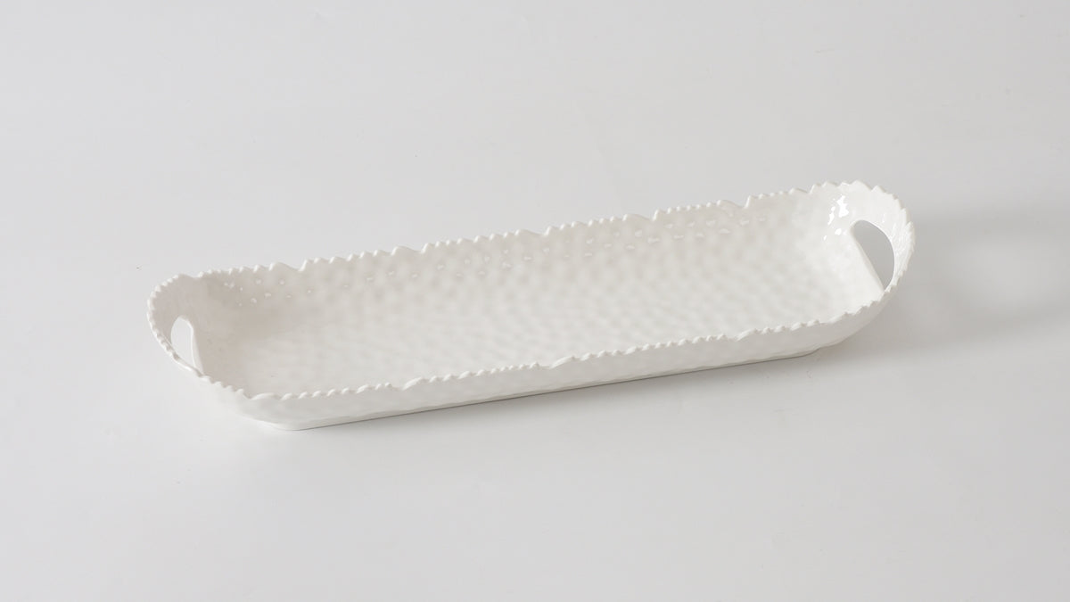 Waves Long Tray with Handles