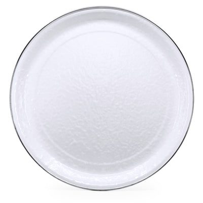 Large White Enamel Tray