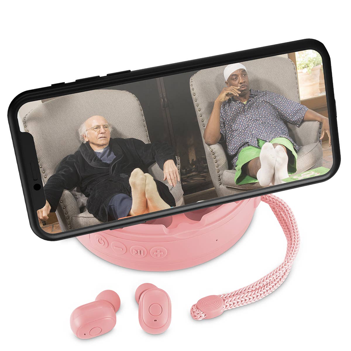 Pink - 2-1 Spuds With Wireless Speaker & Earbuds