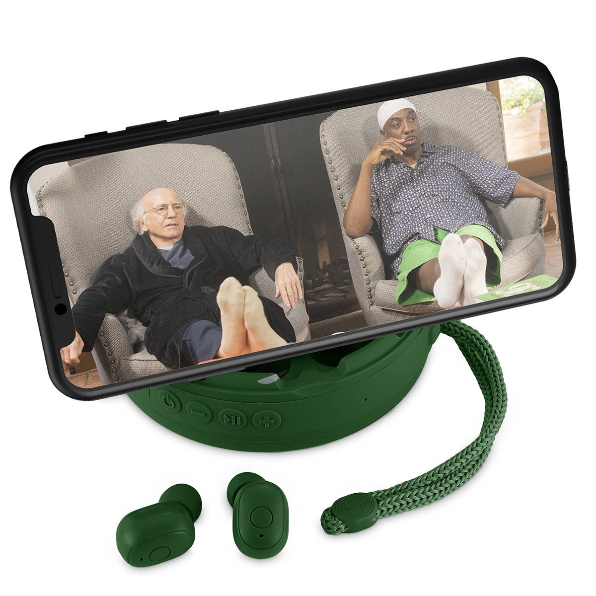 Green - 2-1 Spuds With Wireless Speaker & Earbuds