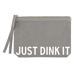 Grey Canvas Pouch - Just Dink It