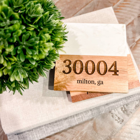Zip Code Coasters