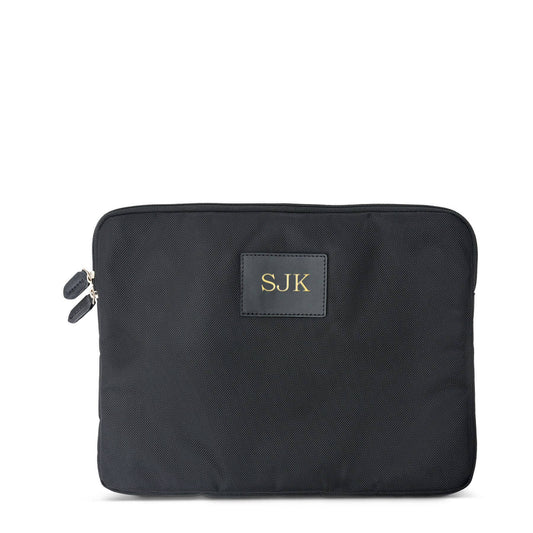 "Liam" Black Laptop Sleeve (Personalizable)