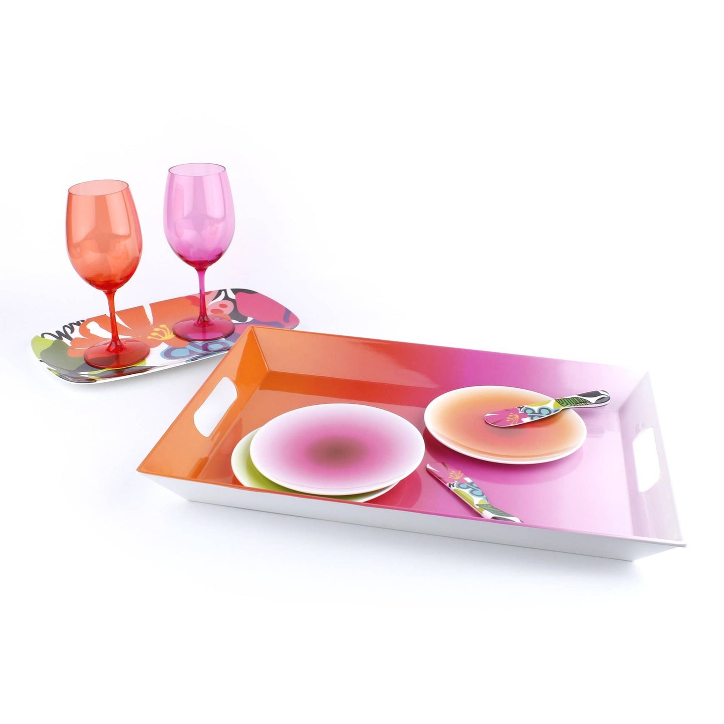 Pink Ombré Serving Tray