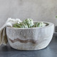 Paulownia Wood Serving Bowl - Charcoal