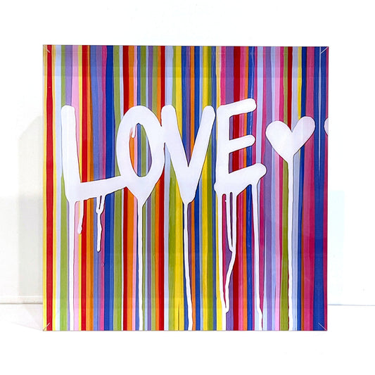 Acrylic Block-  Dripping Love