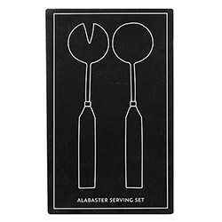 Alabaster Salad Serving Set