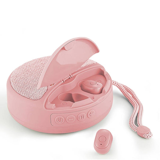 Pink - 2-1 Spuds With Wireless Speaker & Earbuds