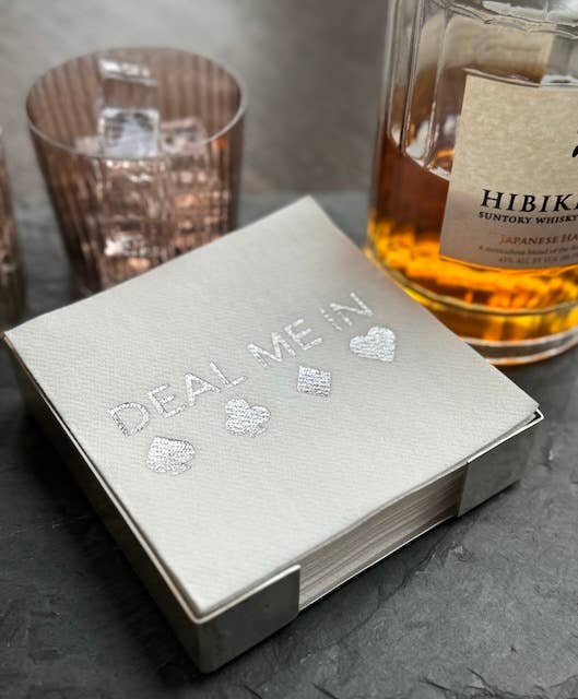 Silver Plated Cocktail Napkin Hostess Set