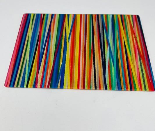 Linear Abstract Cutting Board