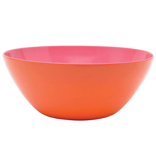 Orange and Pink Two Tone 12.5" Salad Bowl