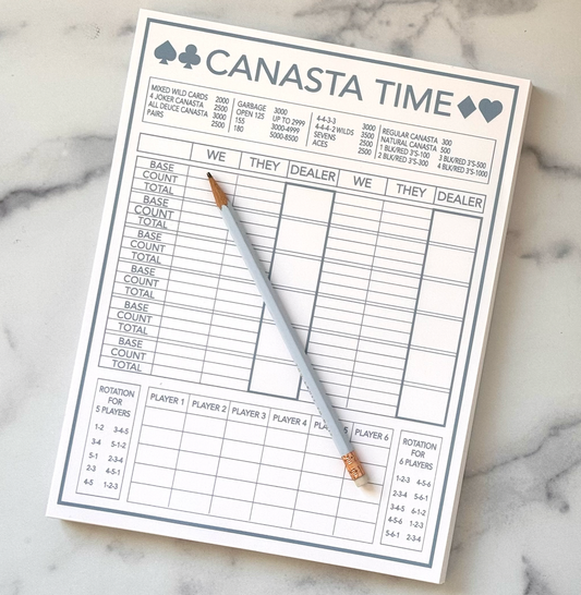 Canasta Time Score Pad